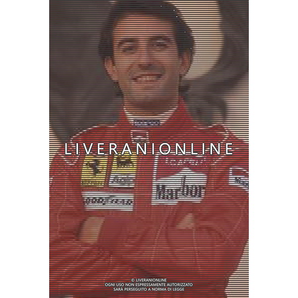 DIAP-RETROSPETTIVA IVAN CAPELLI PILOTA F1 NELLA FOTO IVAN CAPELLI A MARANELLO NELL\'ANNO 1992 AG CONTROLUCE-AG ALDO LIVERANI SAS