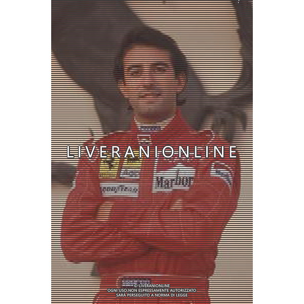 DIAP-RETROSPETTIVA IVAN CAPELLI PILOTA F1 NELLA FOTO IVAN CAPELLI A MARANELLO NELL\'ANNO 1992 AG CONTROLUCE-AG ALDO LIVERANI SAS
