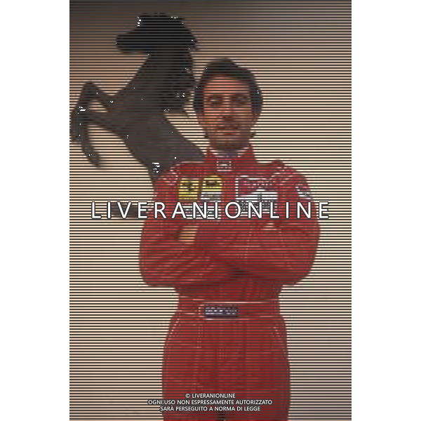 DIAP-RETROSPETTIVA IVAN CAPELLI PILOTA F1 NELLA FOTO IVAN CAPELLI A MARANELLO NELL\'ANNO 1992 AG CONTROLUCE-AG ALDO LIVERANI SAS