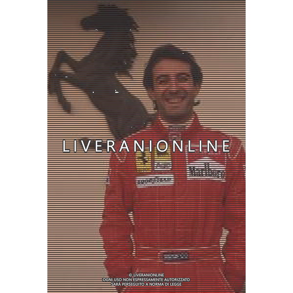 DIAP-RETROSPETTIVA IVAN CAPELLI PILOTA F1 NELLA FOTO IVAN CAPELLI A MARANELLO NELL\'ANNO 1992 AG CONTROLUCE-AG ALDO LIVERANI SAS