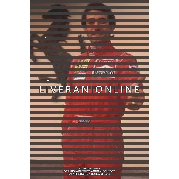 DIAP-RETROSPETTIVA IVAN CAPELLI PILOTA F1 NELLA FOTO IVAN CAPELLI A MARANELLO NELL\'ANNO 1992 AG CONTROLUCE-AG ALDO LIVERANI SAS