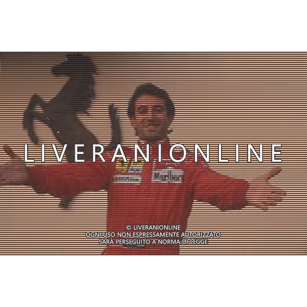DIAP-RETROSPETTIVA IVAN CAPELLI PILOTA F1 NELLA FOTO IVAN CAPELLI A MARANELLO NELL\'ANNO 1992 AG CONTROLUCE-AG ALDO LIVERANI SAS