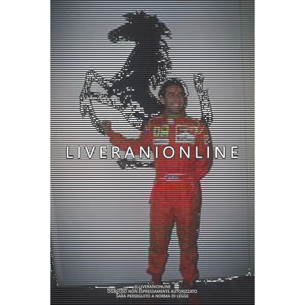 DIAP-RETROSPETTIVA IVAN CAPELLI PILOTA F1 NELLA FOTO IVAN CAPELLI A MARANELLO NELL\'ANNO 1992 AG CONTROLUCE-AG ALDO LIVERANI SAS