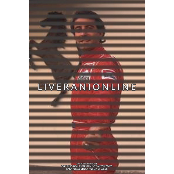 DIAP-RETROSPETTIVA IVAN CAPELLI PILOTA F1 NELLA FOTO IVAN CAPELLI A MARANELLO NELL\'ANNO 1992 AG CONTROLUCE-AG ALDO LIVERANI SAS