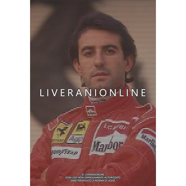DIAP-RETROSPETTIVA IVAN CAPELLI PILOTA F1 NELLA FOTO IVAN CAPELLI A MARANELLO NELL\'ANNO 1992 AG CONTROLUCE-AG ALDO LIVERANI SAS
