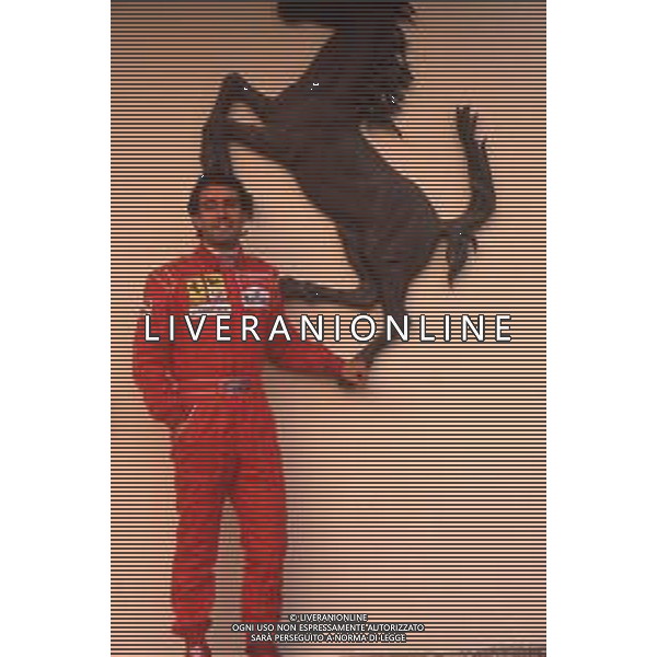 DIAP-RETROSPETTIVA IVAN CAPELLI PILOTA F1 NELLA FOTO IVAN CAPELLI A MARANELLO NELL\'ANNO 1992 AG CONTROLUCE-AG ALDO LIVERANI SAS