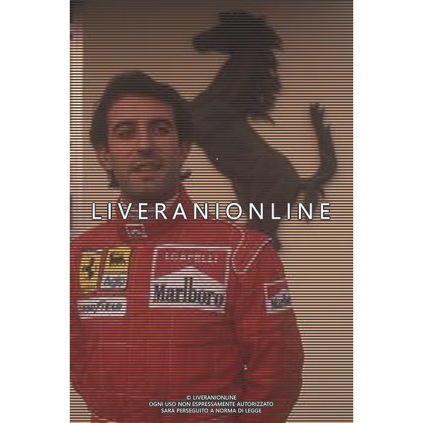 DIAP-RETROSPETTIVA IVAN CAPELLI PILOTA F1 NELLA FOTO IVAN CAPELLI A MARANELLO NELL\'ANNO 1992 AG CONTROLUCE-AG ALDO LIVERANI SAS