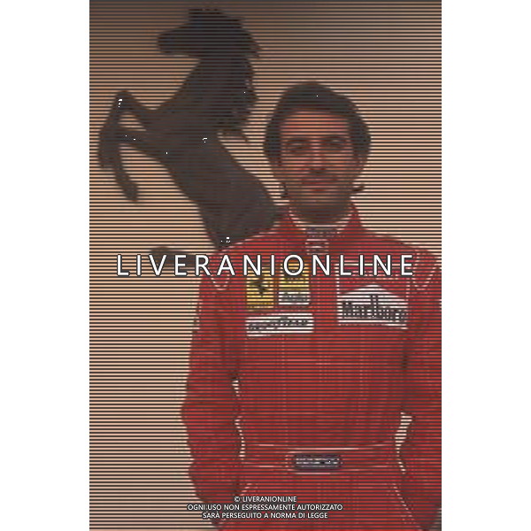 DIAP-RETROSPETTIVA IVAN CAPELLI PILOTA F1 NELLA FOTO IVAN CAPELLI A MARANELLO NELL\'ANNO 1992 AG CONTROLUCE-AG ALDO LIVERANI SAS