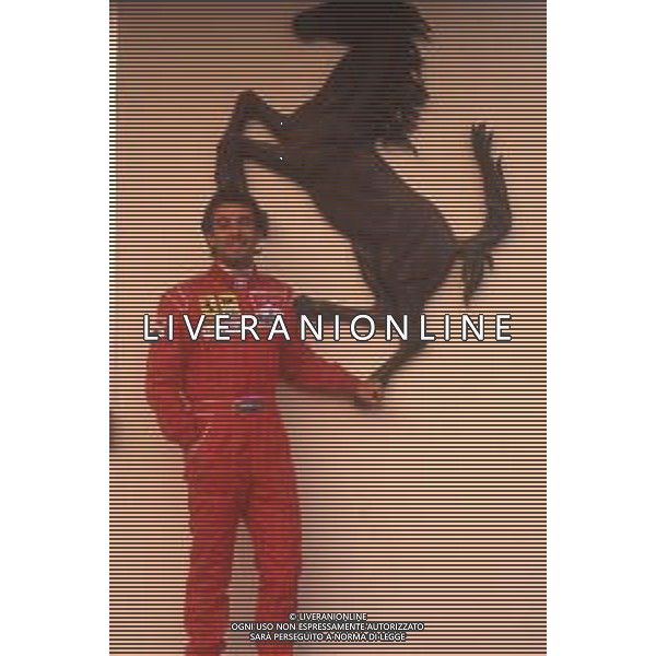 DIAP-RETROSPETTIVA IVAN CAPELLI PILOTA F1 NELLA FOTO IVAN CAPELLI A MARANELLO NELL\'ANNO 1992 AG CONTROLUCE-AG ALDO LIVERANI SAS