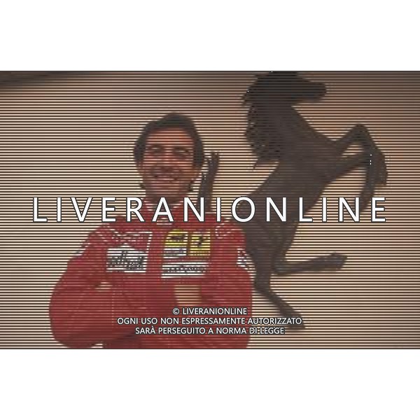 DIAP-RETROSPETTIVA IVAN CAPELLI PILOTA F1 NELLA FOTO IVAN CAPELLI A MARANELLO NELL\'ANNO 1992 AG CONTROLUCE-AG ALDO LIVERANI SAS