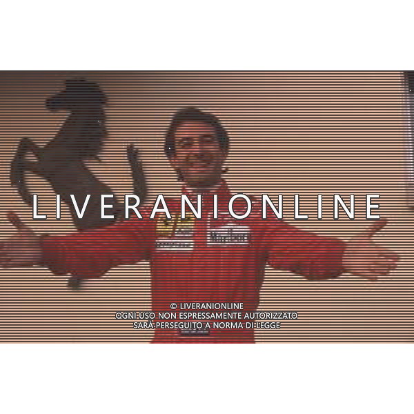 DIAP-RETROSPETTIVA IVAN CAPELLI PILOTA F1 NELLA FOTO IVAN CAPELLI A MARANELLO NELL\'ANNO 1992 AG CONTROLUCE-AG ALDO LIVERANI SAS