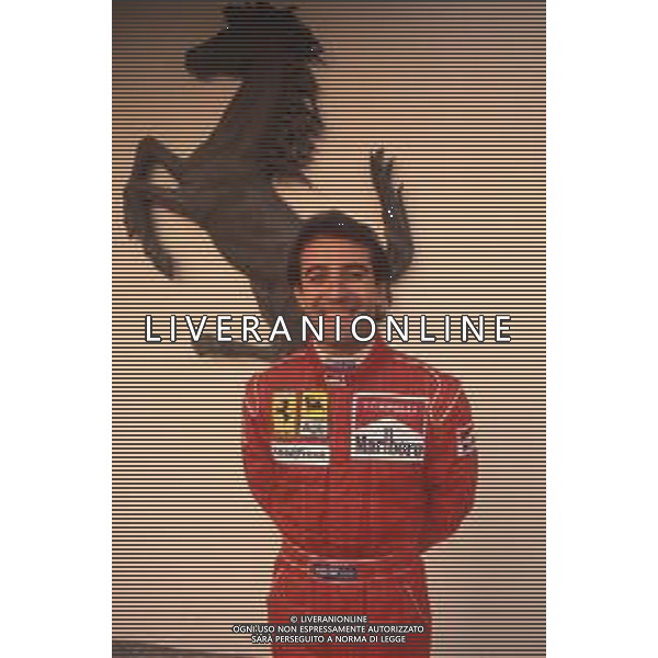 DIAP-RETROSPETTIVA IVAN CAPELLI PILOTA F1 NELLA FOTO IVAN CAPELLI A MARANELLO NELL\'ANNO 1992 AG CONTROLUCE-AG ALDO LIVERANI SAS