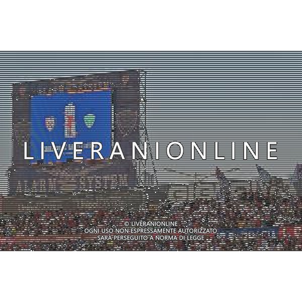 2-8-2025. Cagliari calcio-A.S. Saint Etienne. 1¬ trofeo Gigi Riva, stadio Unipol Domus Cagliari Foto Salvatore Moi/Agenzia Aldo Liverani s.as. Nella foto: Tabellone Luminoso
