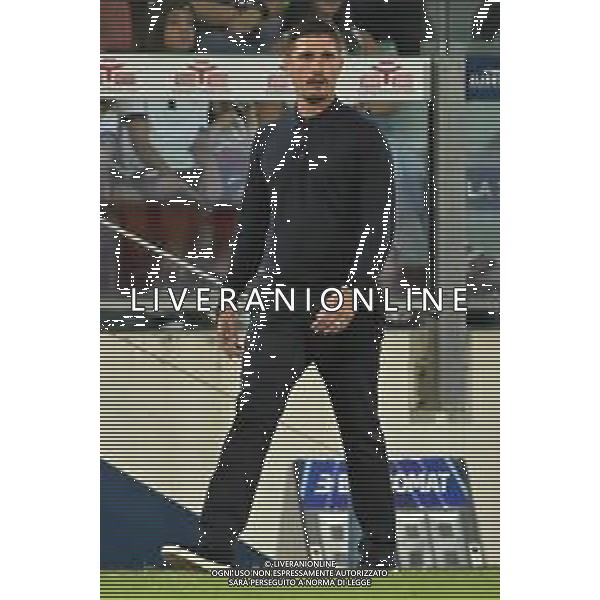 2-8-2025. Cagliari calcio-A.S. Saint Etienne. 1 trofeo Gigi Riva, stadio Unipol Domus Cagliari. Foto Salvatore Moi/Agenzia Aldo Liverani s.as. Nella foto: Fabio Pisacane allenatore Cagliari