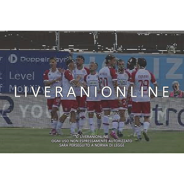 Daniele Casiraghi of FC Sudtirol celebrates after scoring goal during SudTirol vs Hellas Verona FC, 4° Test Match, at Druso stadium in Bolzano (BZ), on August 03, 2025. (Photo by Davide Casentini) AG ALDO LIVERANI SAS