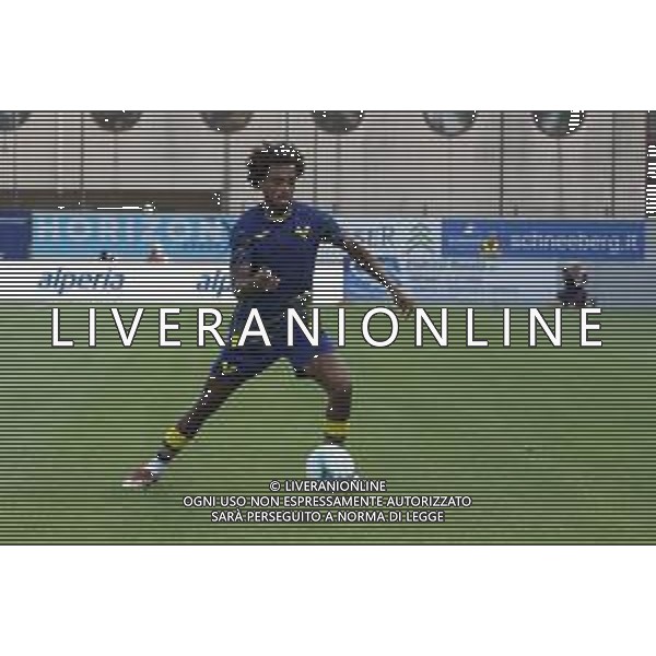 Antoine Bernède of Hellas Verona FC play the ball during SudTirol vs Hellas Verona FC, 4° Test Match, at Druso stadium in Bolzano (BZ), on August 03, 2025. (Photo by Davide Casentini) AG ALDO LIVERANI SAS
