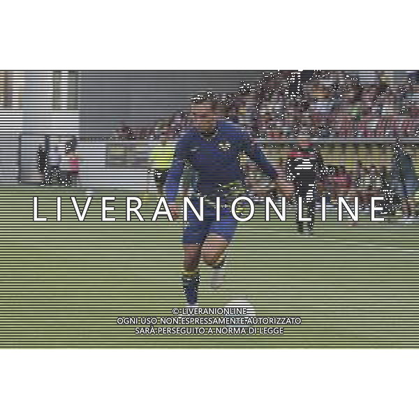 Santana do Nascimiento Giovane of Hellas Verona FC play the ball during SudTirol vs Hellas Verona FC, 4° Test Match, at Druso stadium in Bolzano (BZ), on August 03, 2025. (Photo by Davide Casentini) AG ALDO LIVERANI SAS