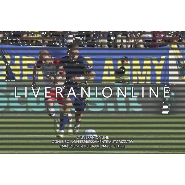 Tomas Suslov of Hellas Verona FC play the ball during SudTirol vs Hellas Verona FC, 4° Test Match, at Druso stadium in Bolzano (BZ), on August 03, 2025. (Photo by Davide Casentini) AG ALDO LIVERANI SAS