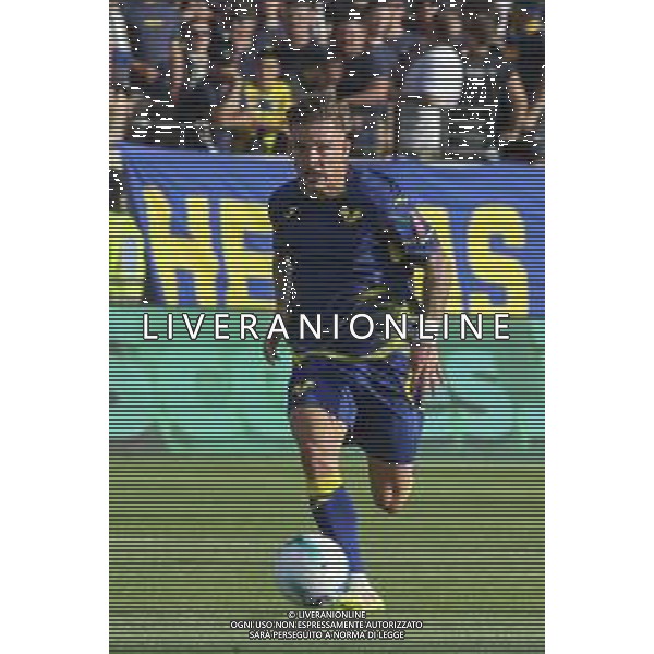 Tomas Suslov of Hellas Verona FC play the ball during SudTirol vs Hellas Verona FC, 4° Test Match, at Druso stadium in Bolzano (BZ), on August 03, 2025. (Photo by Davide Casentini) AG ALDO LIVERANI SAS