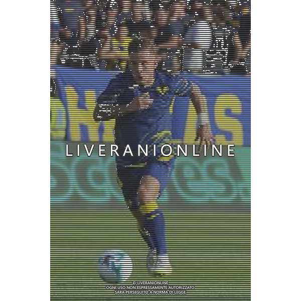 Tomas Suslov of Hellas Verona FC play the ball during SudTirol vs Hellas Verona FC, 4° Test Match, at Druso stadium in Bolzano (BZ), on August 03, 2025. (Photo by Davide Casentini) AG ALDO LIVERANI SAS