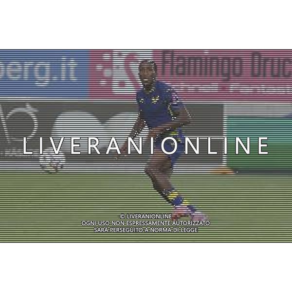 Jackson Tchatchoua of Hellas Verona FC play the ball during SudTirol vs Hellas Verona FC, 4° Test Match, at Druso stadium in Bolzano (BZ), on August 03, 2025. (Photo by Davide Casentini) AG ALDO LIVERANI SAS