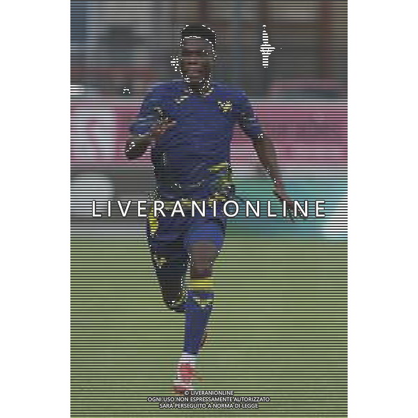 Junior Ajayi of Hellas Verona FC during SudTirol vs Hellas Verona FC, 4° Test Match, at Druso stadium in Bolzano (BZ), on August 03, 2025. (Photo by Davide Casentini) AG ALDO LIVERANI SAS