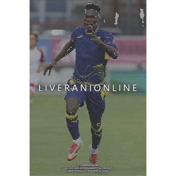 Junior Ajayi of Hellas Verona FC during SudTirol vs Hellas Verona FC, 4° Test Match, at Druso stadium in Bolzano (BZ), on August 03, 2025. (Photo by Davide Casentini) AG ALDO LIVERANI SAS