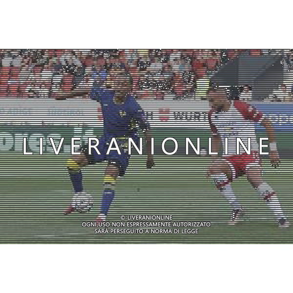 Dailon Rocha Livramento of Hellas Verona play the ball FCduring SudTirol vs Hellas Verona FC, 4° Test Match, at Druso stadium in Bolzano (BZ), on August 03, 2025. (Photo by Davide Casentini) AG ALDO LIVERANI SAS