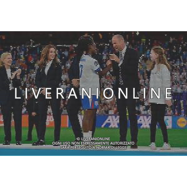 TVEM July 27, 2025 Basel, Switzerland - England vs Spain - Women\'s UEFA Euro 2025 Final match - St. Jakob-Park. In the pic: William, Prince of Wales and Michelle Agyemang of England - Principe del Galles ©TVEM Emmanuele Mastrodonato - AGENZIA ALDO LIVERANI SAS