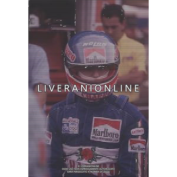 DIAP-RETROSPETTIVA IVAN CAPELLI PILOTA F1 NELLA FOTO IVAN CAPELLI NELL\'ANNO 1986 AG ALDO LIVERANI SAS