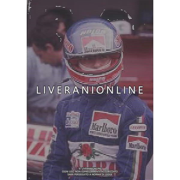 DIAP-RETROSPETTIVA IVAN CAPELLI PILOTA F1 NELLA FOTO IVAN CAPELLI NELL\'ANNO 1986 AG ALDO LIVERANI SAS