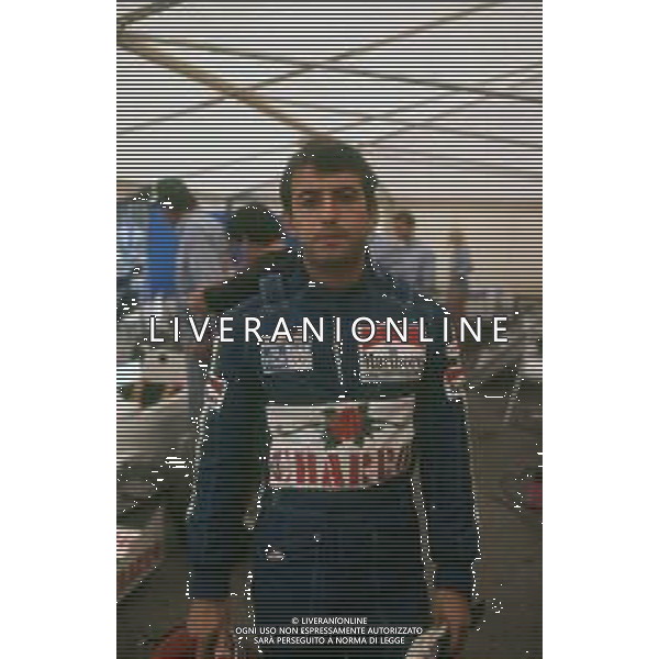 DIAP-RETROSPETTIVA IVAN CAPELLI PILOTA F1 NELLA FOTO IVAN CAPELLI NELL\'ANNO 1986 AG ALDO LIVERANI SAS