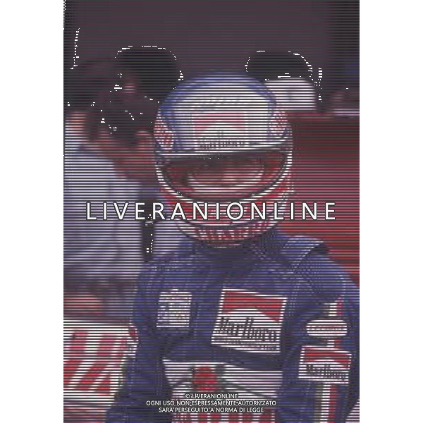 DIAP-RETROSPETTIVA IVAN CAPELLI PILOTA F1 NELLA FOTO IVAN CAPELLI NELL\'ANNO 1986 AG ALDO LIVERANI SAS