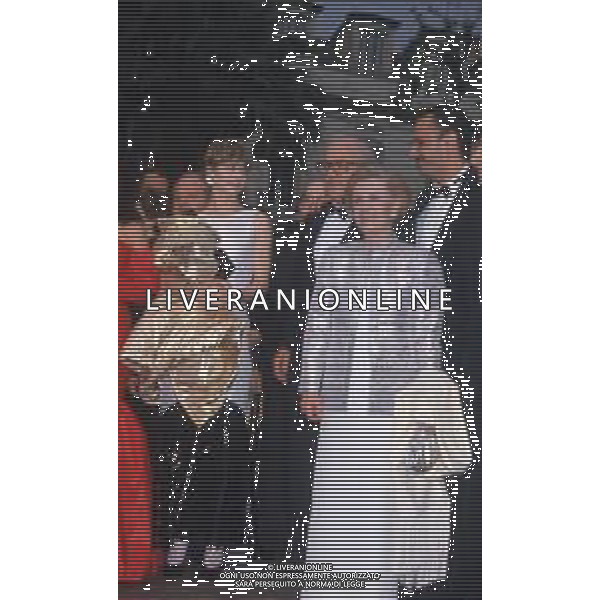 DIAP-RETROSPETTIVA GIULIETTA MASINA ATTRICE NELLA FOTO GIULIETTA MASINA A CANNES NELL\'ANNO 1987 CON FEDERICO FELLINI AG ALDO LIVERANI SAS