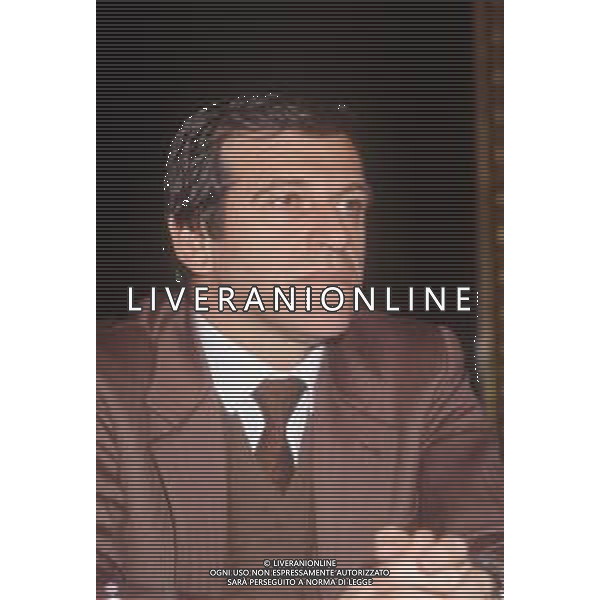 DIAP-RETROSPETTIVA GIORGIO BENVENUTO POLITICO NELLA FOTO GIORGIO BENVENUTO A MILANO NELL\'ANNO 1986 AG ALDO LIVERANI SAS