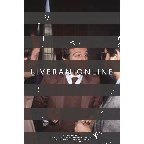 DIAP-RETROSPETTIVA GIORGIO BENVENUTO POLITICO NELLA FOTO GIORGIO BENVENUTO A MILANO NELL\'ANNO 1986 AG ALDO LIVERANI SAS