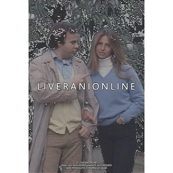 DIAP- RETROSPETTIVA ANTONELLA INTERLENGHI ATTRICE NELLA FOTO ANTONELLA INTERLENGHI CON GERRY CALA\' A ROMA NELL\'ANNO 1984 FOTO EDGARDO DELLA SCORCIOSA-AG ALDO LIVERANI SAS