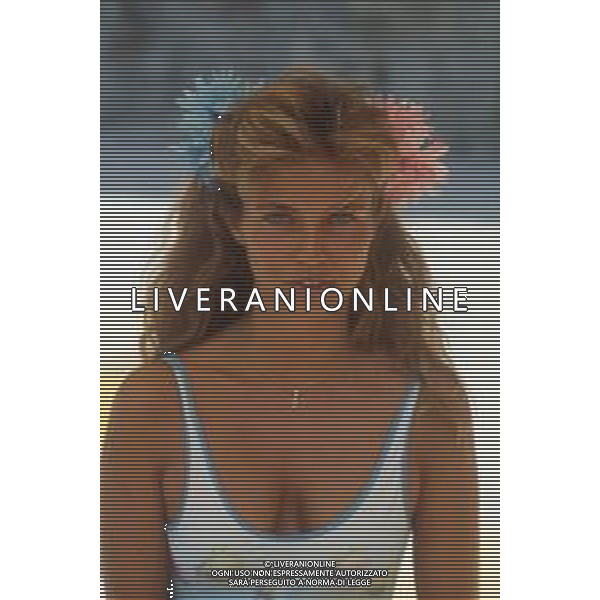 DIAP- RETROSPETTIVA ANTONELLA INTERLENGHI ATTRICE NELLA FOTO ANTONELLA INTERLENGHI A TAORMINA NELL\'ANNO 1985 AG ALDO LIVERANI SAS