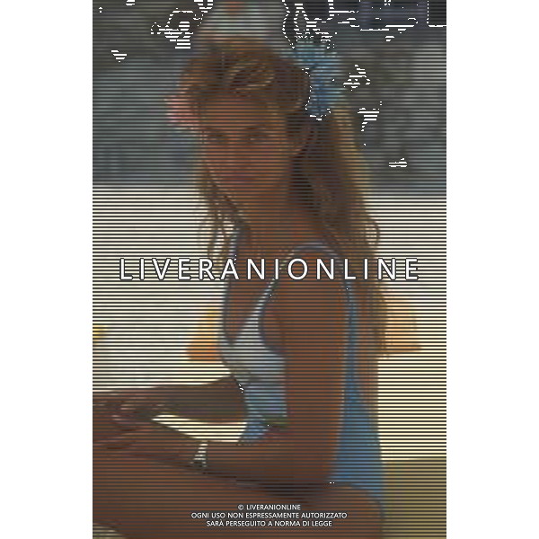 DIAP- RETROSPETTIVA ANTONELLA INTERLENGHI ATTRICE NELLA FOTO ANTONELLA INTERLENGHI A TAORMINA NELL\'ANNO 1985 AG ALDO LIVERANI SAS