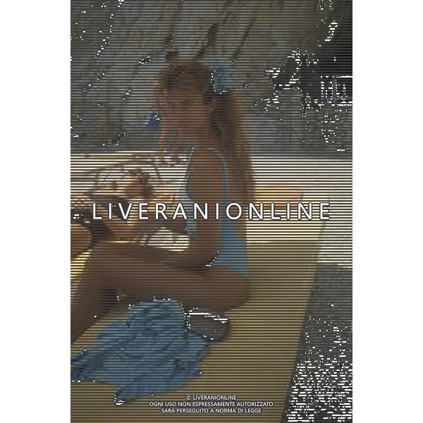 DIAP- RETROSPETTIVA ANTONELLA INTERLENGHI ATTRICE NELLA FOTO ANTONELLA INTERLENGHI A TAORMINA NELL\'ANNO 1985 AG ALDO LIVERANI SAS