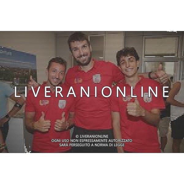 IMOLA 06 05 2025 SEDE UP LA VORO A IMOLA NELLA FOTO RIMASTI DELL\'ANNO SCORSO GIACOMO SANGUINETTI,GIACOMO FILIPPINI E VITTORIO ZEDDA UP LAVORO ANDRE COSTA BASKET ©SANNA - AGENZIA ALDO LIVERANI SAS