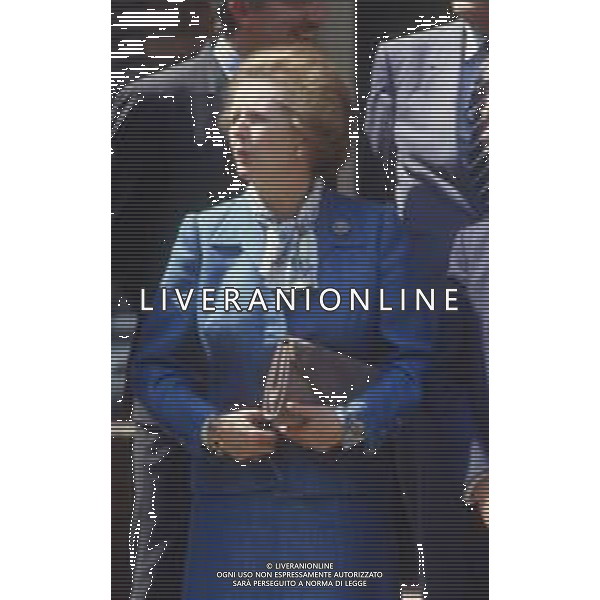 DIAP-RETROSPETTIVA MARGARET THATCHER POLITICA NELLA FOTO MARGARET THATCHER PRIMO MINISTRO INGLESE A MILANO NELL\'ANNO 1985 AG ALDO LIVERANI SAS