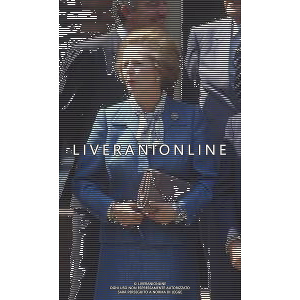 DIAP-RETROSPETTIVA MARGARET THATCHER POLITICA NELLA FOTO MARGARET THATCHER PRIMO MINISTRO INGLESE A MILANO NELL\'ANNO 1985 AG ALDO LIVERANI SAS