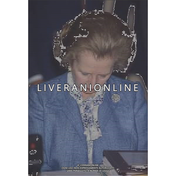 DIAP-RETROSPETTIVA MARGARET THATCHER POLITICA NELLA FOTO MARGARET THATCHER PRIMO MINISTRO INGLESE A MILANO NELL\'ANNO 1985 AG ALDO LIVERANI SAS