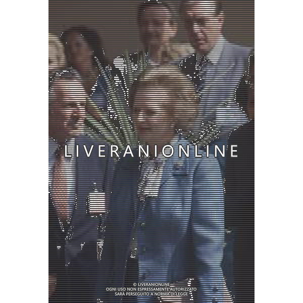 DIAP-RETROSPETTIVA MARGARET THATCHER POLITICA NELLA FOTO MARGARET THATCHER PRIMO MINISTRO INGLESE A MILANO NELL\'ANNO 1985 AG ALDO LIVERANI SAS