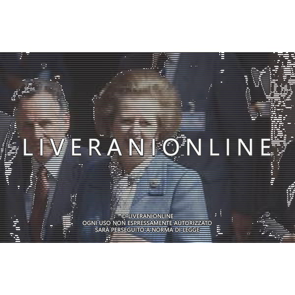 DIAP-RETROSPETTIVA MARGARET THATCHER POLITICA NELLA FOTO MARGARET THATCHER PRIMO MINISTRO INGLESE A MILANO NELL\'ANNO 1985 AG ALDO LIVERANI SAS