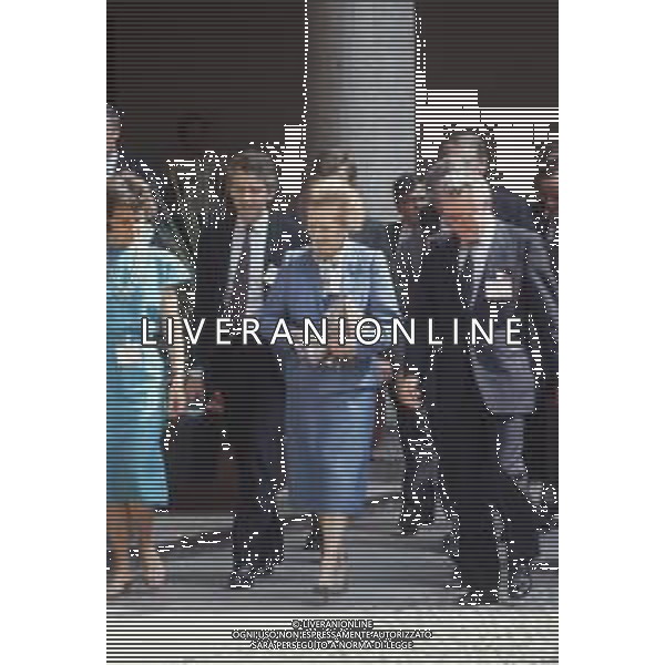 DIAP-RETROSPETTIVA MARGARET THATCHER POLITICA NELLA FOTO MARGARET THATCHER PRIMO MINISTRO INGLESE A MILANO NELL\'ANNO 1985 AG ALDO LIVERANI SAS