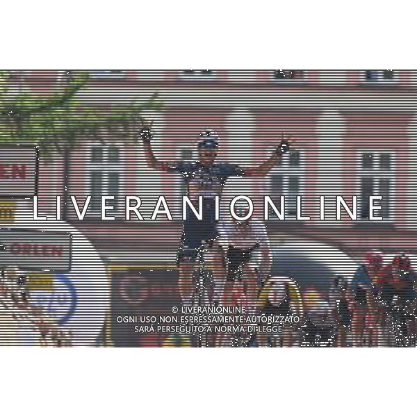 07-08-2025 Tour De Pologne; Tappa 04 Rybnik - Cieszyn; 2025, Soudal - Quick Step; 2025, Ineos Grenadiers; Magnier, Paul; Turner, Ben; Cieszyn; ©SIROTTI - AGENZIA ALDO LIVERANI SAS