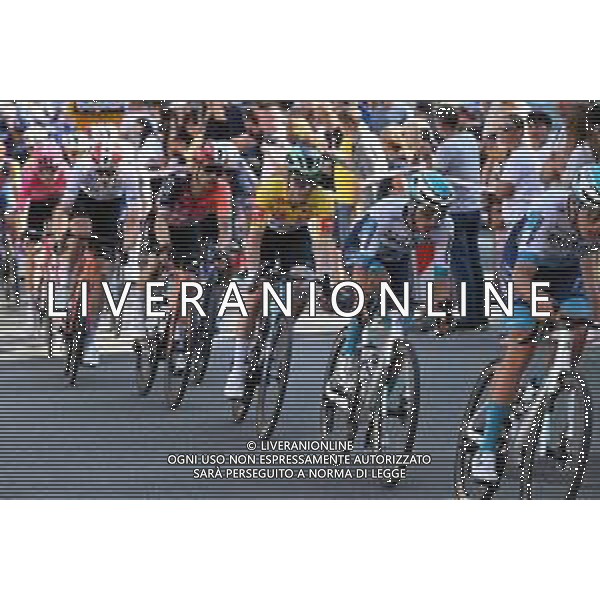 07-08-2025 Tour De Pologne; Tappa 04 Rybnik - Cieszyn; 2025, Decathlon - Ag2r La Mondiale; 2025, Bahrain - Victorious; Lapeira, Paul; Bilbao, Peio; Cieszyn; ©SIROTTI - AGENZIA ALDO LIVERANI SAS
