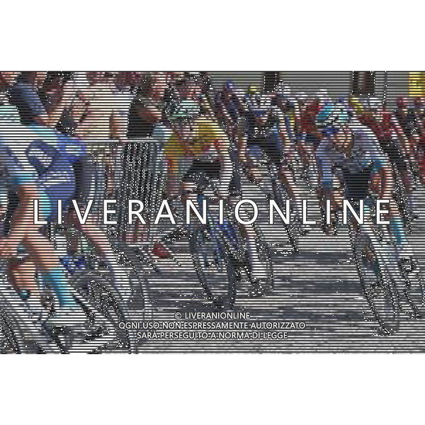 07-08-2025 Tour De Pologne; Tappa 04 Rybnik - Cieszyn; 2025, Decathlon - Ag2r La Mondiale; 2025, Bahrain - Victorious; Lapeira, Paul; Tiberi, Antonio; Cieszyn; ©SIROTTI - AGENZIA ALDO LIVERANI SAS
